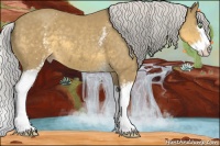 Horse Color:White Spotted Silver Classic Cream Champagne Splash 