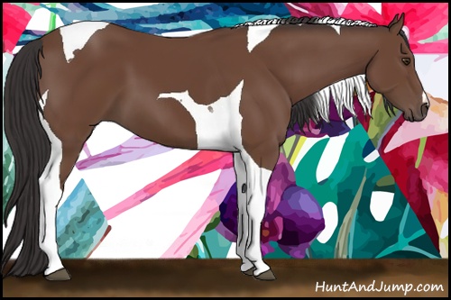 Horse Color:Bay Tobiano