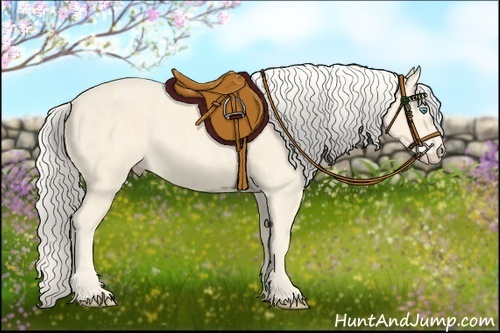 Horse Color: Cremello Splash  Brindle