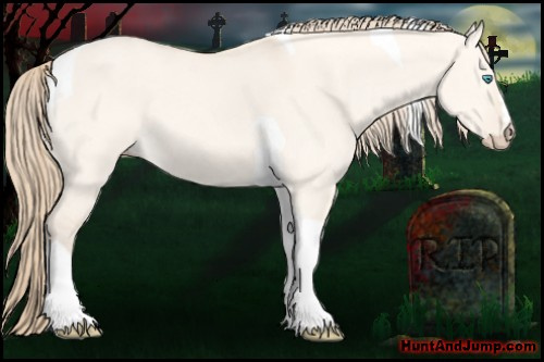 Horse Color: Perlino Dun Tobiano 