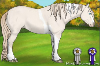 Horse Color:Perlino Dun Tobiano 