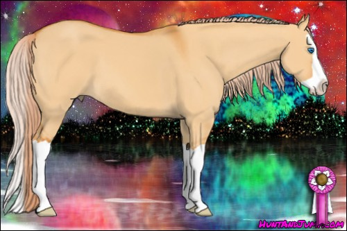 Horse Color: Chocolate Palomino Dun Splash 