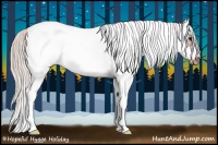 Horse Color:White Spotted Silver Bay Roan Splash Frame