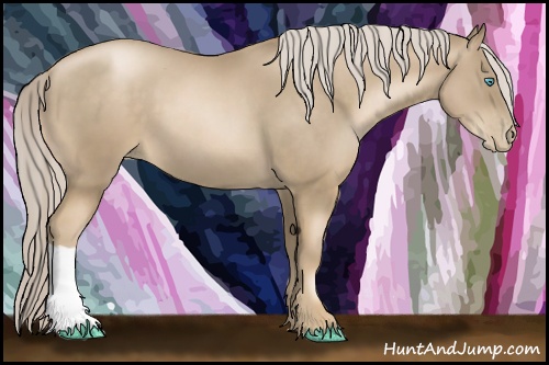 Horse Color: Chocolate Palomino Pearl 
