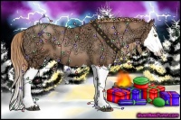 Horse Color:Liver Chestnut Ice Pearl Splash 