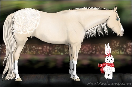 Horse Color: Palomino Roan Pearl Splash 