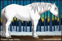Horse Color:Bay Splash Tobiano Frame Varnish 