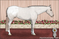 Horse Color:Classic Champagne Roan Snowcap 
