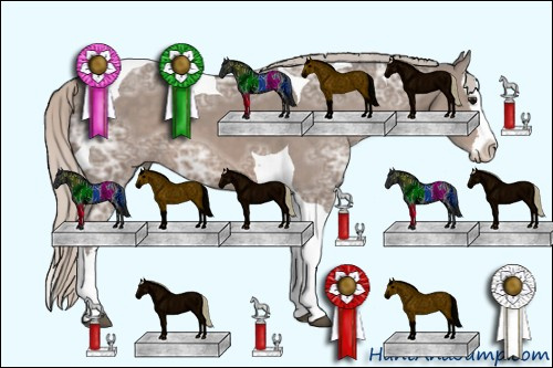 Horse Color: Silver Black Ice Splash Tobiano 