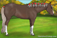 Horse Color:Silver Black 