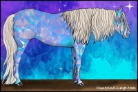 Horse Color:Smoky Creme Sabino  Brindle