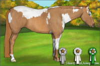 Horse Color:Smoky Creme Sabino  Brindle