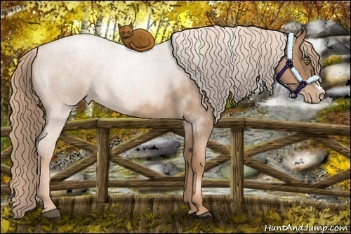 Horse Color:Liver Red Roan Pearl 