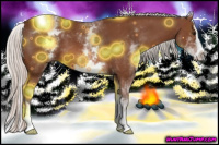 Horse Color:White Spotted Silver Bay Splash 