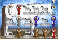 Horse Color:White Spotted Amber Champagne Roan 