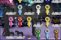 Horse Color:Black Sabino 