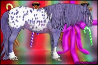 Horse Color:Watercolor Brown Appaloosa 