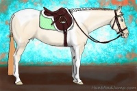 Horse Color:Classic Champagne Pearl Dun Tobiano