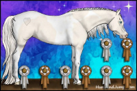 Horse Color:Cremello Dun Tobiano 