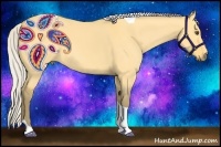 Horse Color:Silver Buckskin Dun Tobiano 