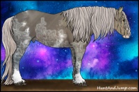 Horse Color:White Spotted Silver Brown Ice Splash