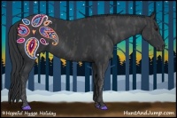 Horse Color:Black  Brindle