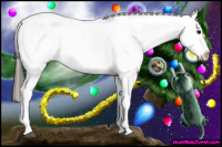 Horse Color:White Spotted Black Splash Tobiano Frame Blanket 