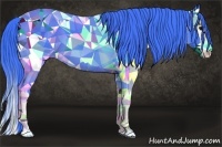 Horse Color:Watercolor Black Splash 
