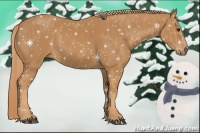 Horse Color:Chestnut Splash  Brindle