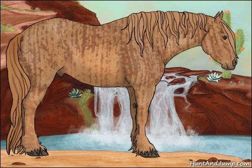 Horse Color: Chestnut  Brindle