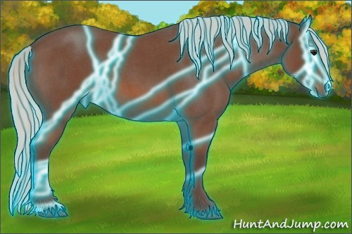 Horse Color: Thunderstruck Silver Bay Roan 