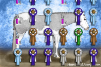 Horse Color:Smoky Blue Roan Sabino Splash Appaloosa