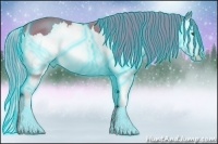 Horse Color:Thunderstruck Watercolor Bay Splash 