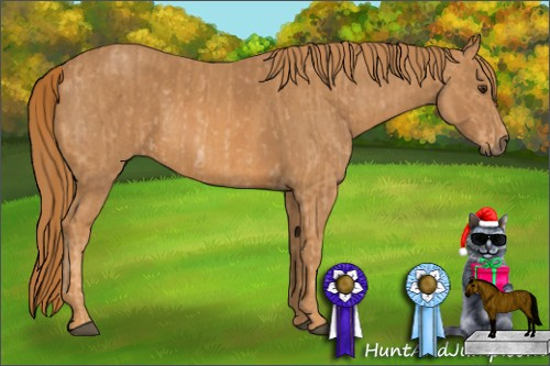 Horse Color: Chestnut Rabicano  Brindle