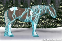 Horse Color:Thunderstruck Silver Black Tobiano 