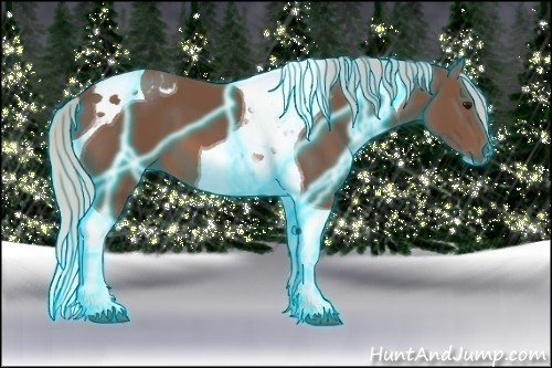 Horse Color: Thunderstruck Silver Black Tobiano 