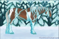 Horse Color:Thunderstruck Silver Brown Tobiano 