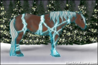 Horse Color:Thunderstruck Silver Brown Tobiano