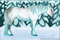 Horse Color:Gray Thunderstruck Silver Bay Tobiano 