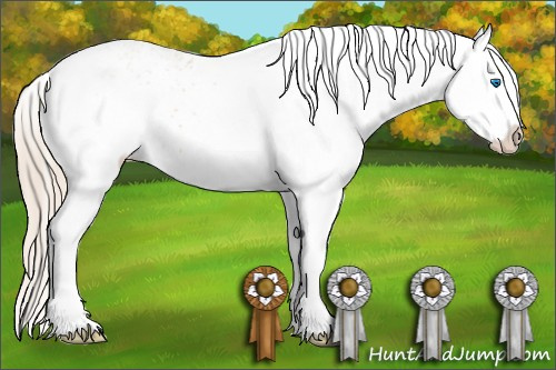 Horse Color: White Spotted Perlino Splash 