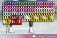 Horse Color:White Spotted Silver Black Sabino Splash 