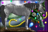Horse Color:Black Ice Sabino