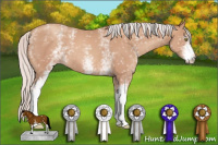 Horse Color:White Spotted Silver Sable Champagne 