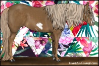 Horse Color:Chocolate Palomino Frame 