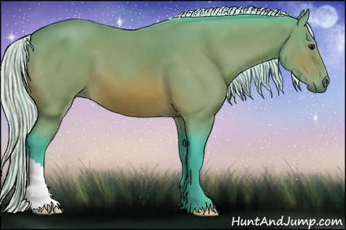 Horse Color:Watercolor Silver Bay