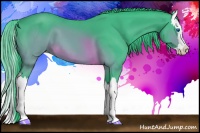 Horse Color:Watercolor Brown Splash 