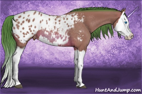 Horse Color: Watercolor Bay Splash Blanket Rabicano 