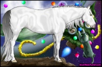 Horse Color:Gray White Spotted Amber Champagne Ice
