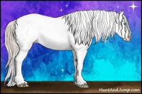 Horse Color:Chocolate Palomino Roan Pearl Frame Snowcap 