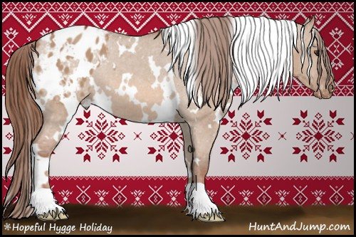 Horse Color: White Spotted Liver Red Dun Blanket 